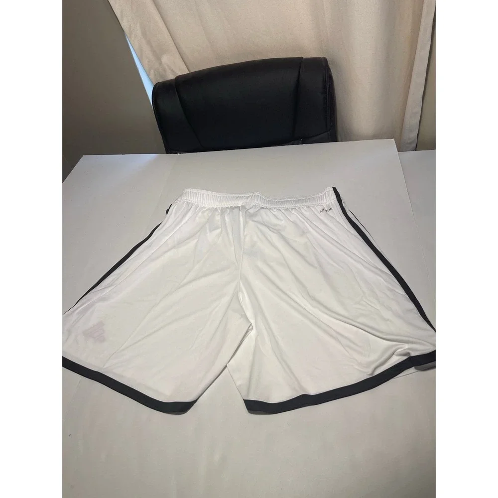 Adidas Manchester United Men's Home AEROREADY Soccer Shorts White Sz 2XL New